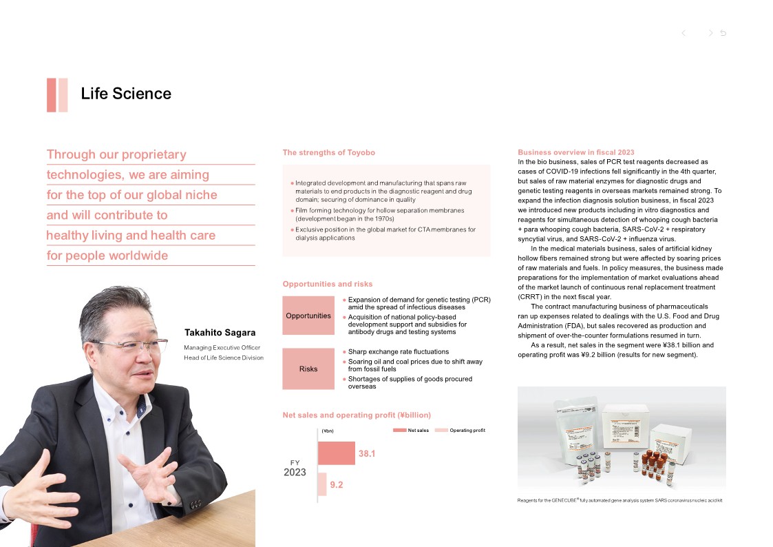 Overview by business: Life Science