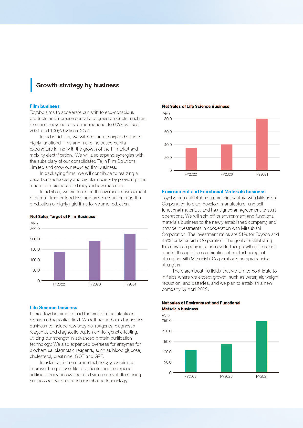 Growth strategy by solution in the Integrate Report 2022