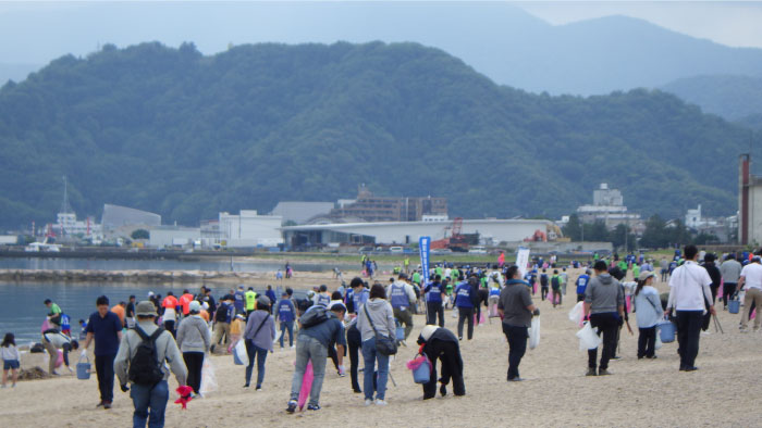 A scene from the cleanup activity