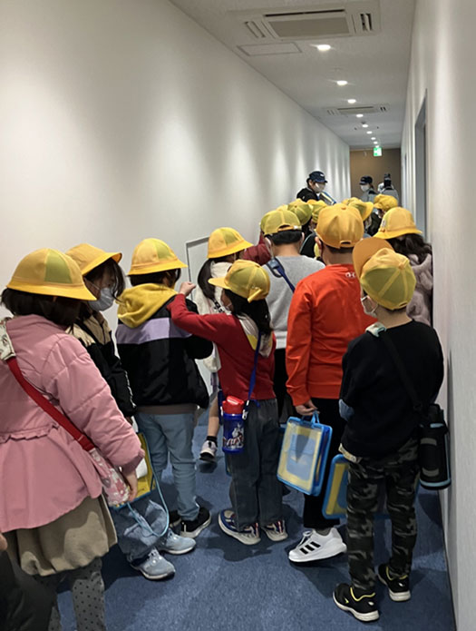 A scene from the factory tour