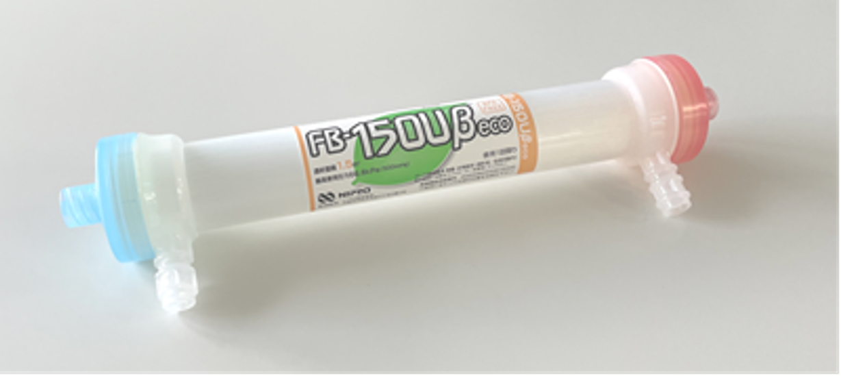 Nipro’s CTA dialyzer using Toyobo’s hollow fiber membrane