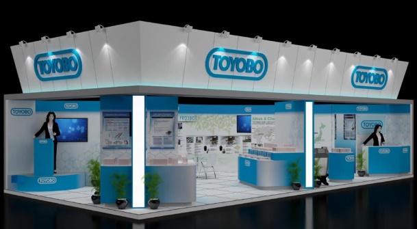 Conceptional drawing of Toyobo’s booth