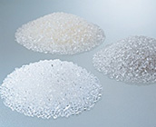 PET resin produced using the TOYOBO GS Catalyst® (left, front)