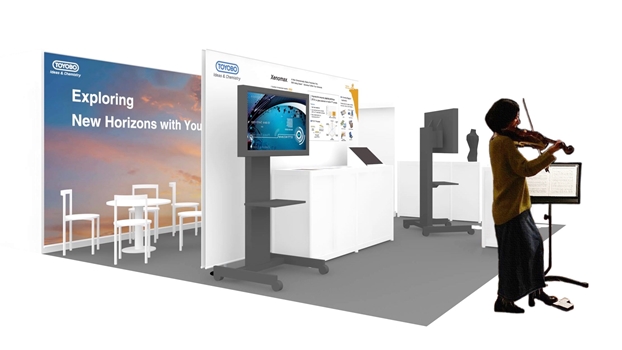 Conceptual image of Toyobo’s booth at the exhibition